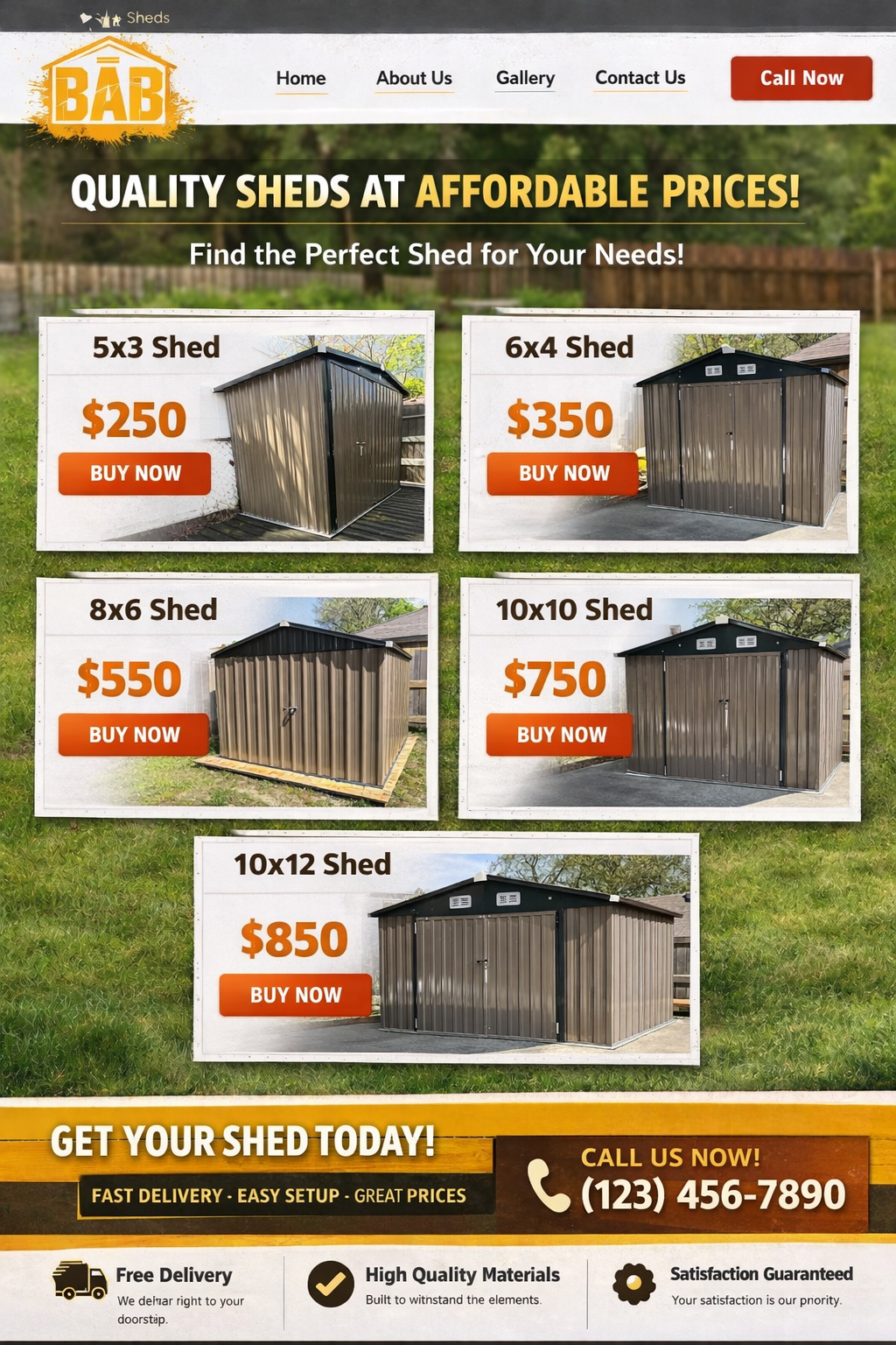 BAB Sheds